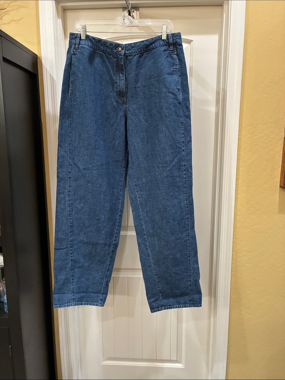Poetry Wide Leg Denim Pants in Deep Blue